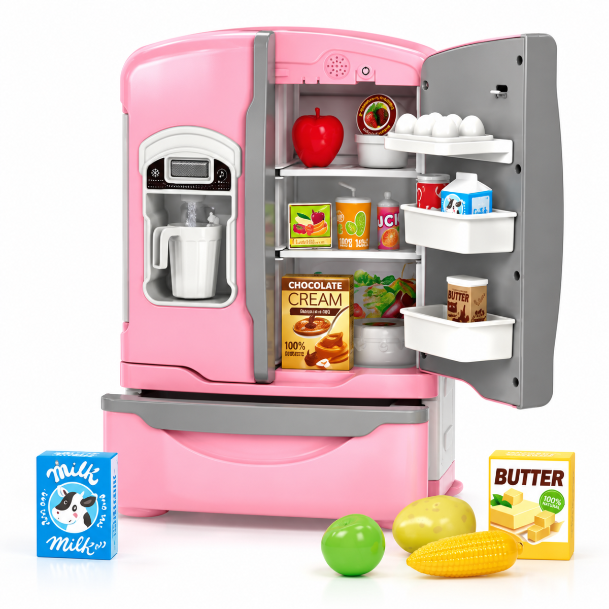LS820C78 Refrigerador de juguete con luz, música y accesorios