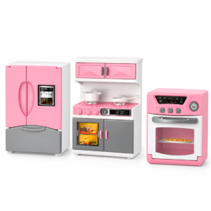 LS8340C Electrodomésticos de juguete con refrigerador, cocina y horno