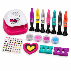 MBK-329 DES Decoración de uñas con secador y aplicadores de color