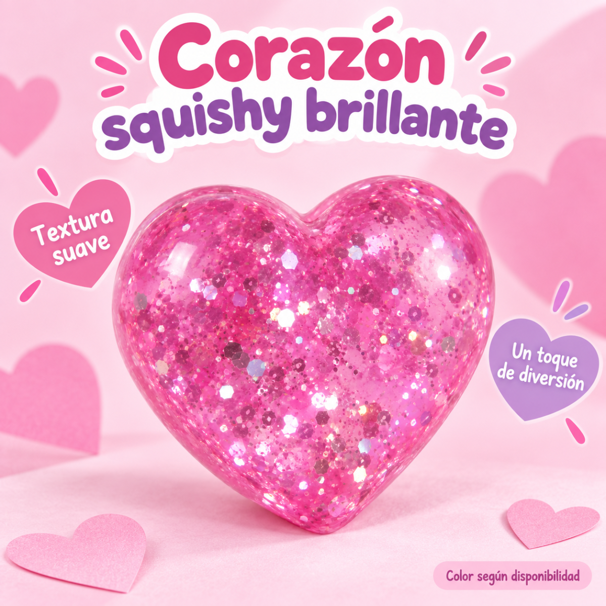 SQ-10 Corazón squishy brillante — arte diseno