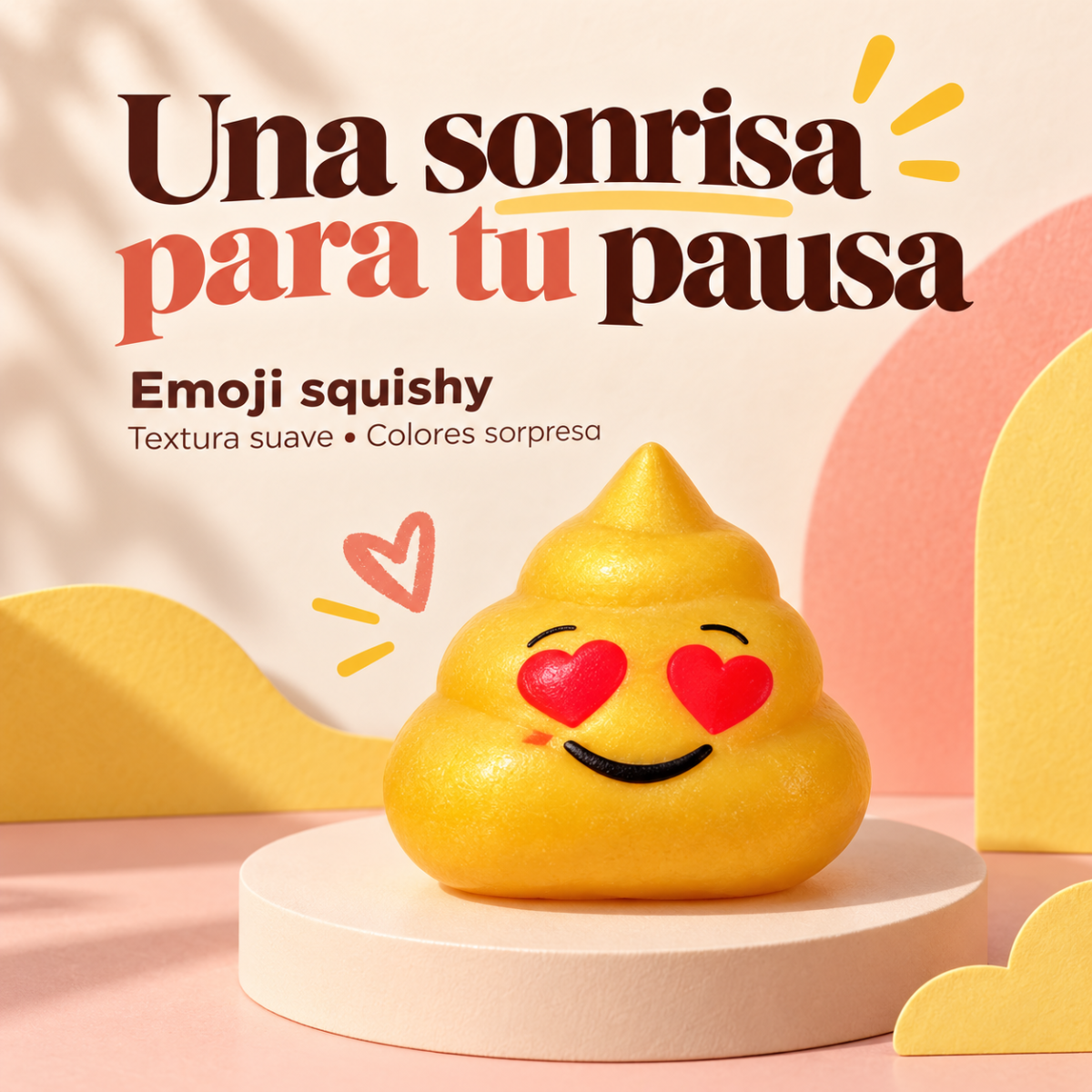 Emoji squishy antiestrés — arte diseno