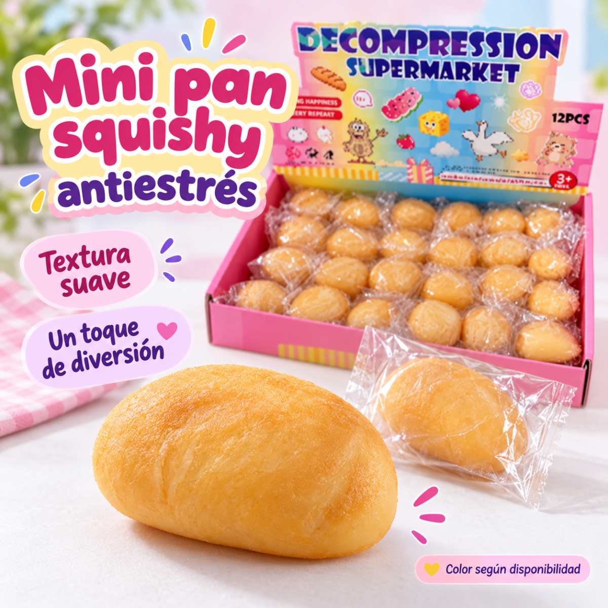 SQ-47 mini pan squishy — arte diseno