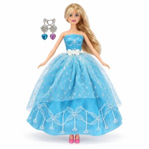 WX280-4 Muñeca con vestido de fiesta y accesorios