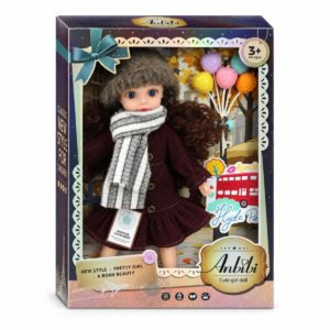 WX323B1-2-4 Muñeca con ropa de estilo clásico y accesorios