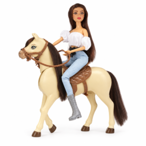 WX612A1-2 Muñeca con caballo y accesorios de equitación
