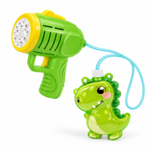 (167B) Burbujero con botella de dinosaurio y gatillo