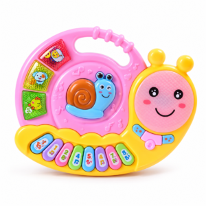 (3021) Teclado musical infantil con diseño de caracol
