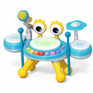 (6233-6234) Tambor infantil de cangrejo con micrófono