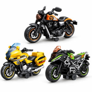 (8080A) Motocicletas de juguete para armar con luz y sonido