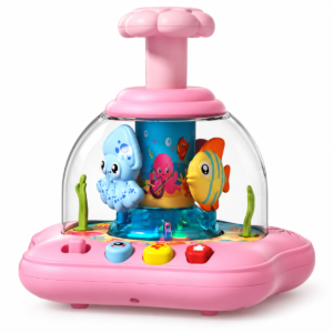(855-223D) Acuario giratorio musical con luces
