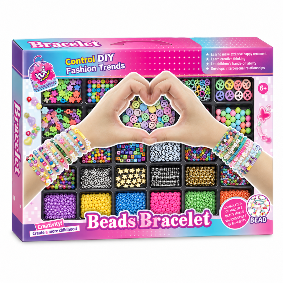 (955-56) Cuentas de colores para crear pulseras - Imagen 4