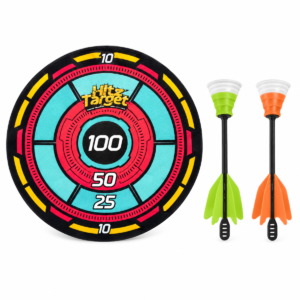 (AX1023H) Juego de puntería con diana y dardos de ventosa
