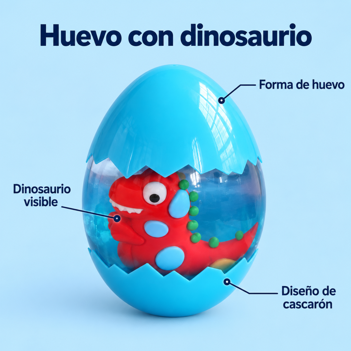 Slime Io J-1238 Slime en huevo con dinosaurio - 99Place