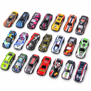 (KZ957-133) Autos metálicos de carreras con ruedas libres