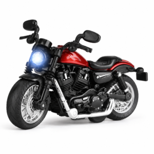 (MY66-M1215K) Motocicleta clásica de juguete con casco