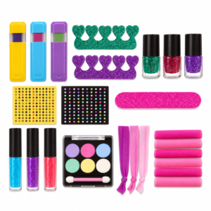 (J-2008) Maquillaje infantil con accesorios para uñas y cabello