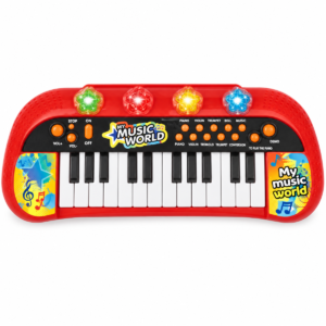 MY66311-S Teclado musical infantil con luces y botones de ritmo
