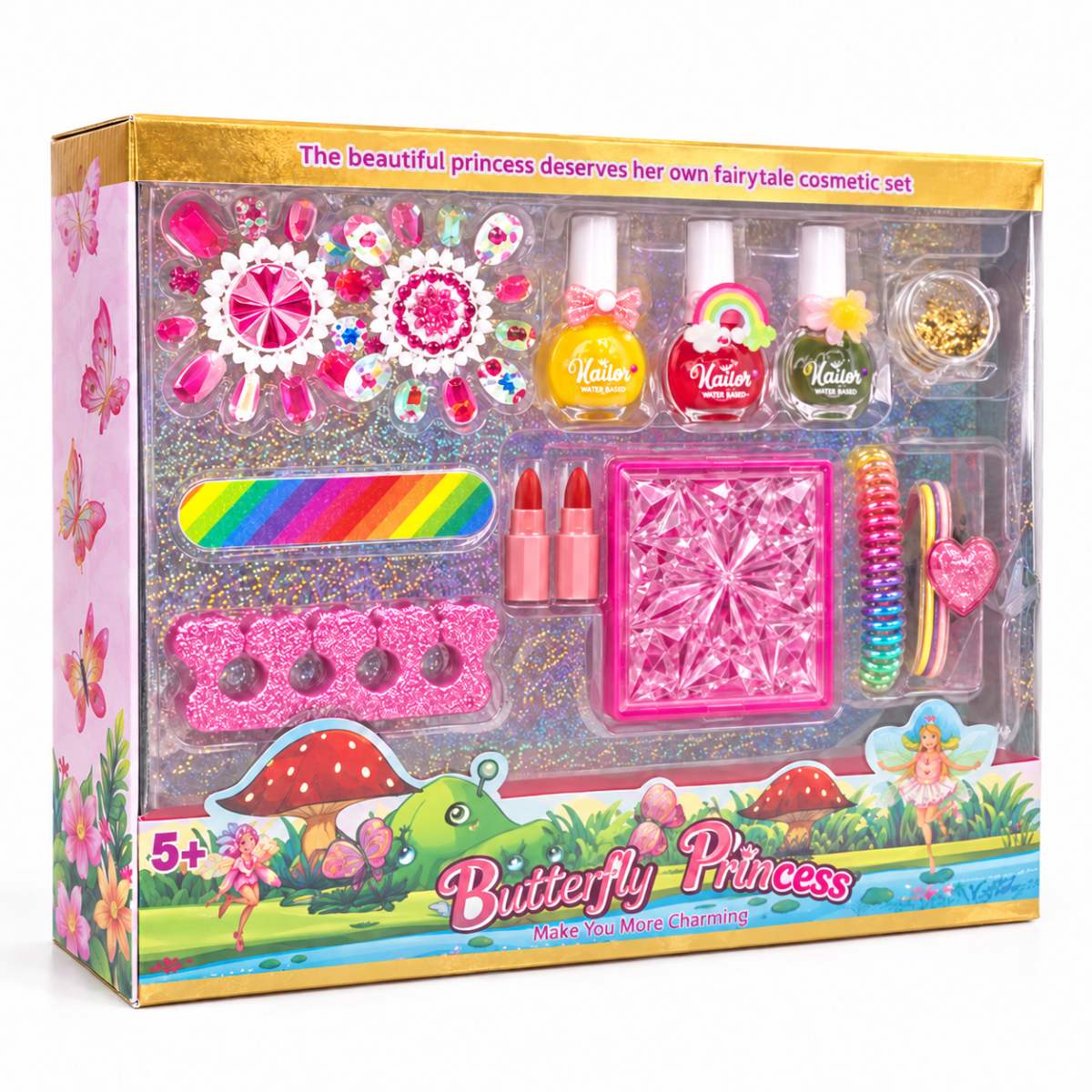 (SR24017-3 / SR24018-3) Maquillaje infantil con accesorios de manicura - Imagen 4