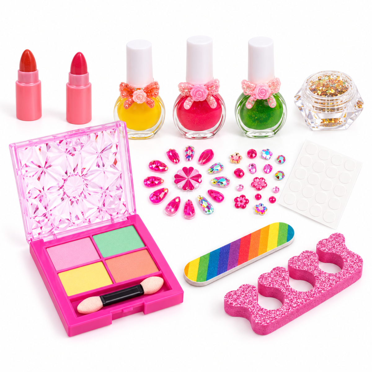 (SR24017-3 / SR24018-3) Maquillaje infantil con accesorios de manicura